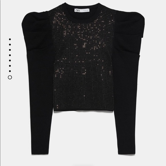 Zara puff sleeve sweater - Picture 3 of 4